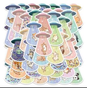 Colorful Animal Party Cupcake Toppers